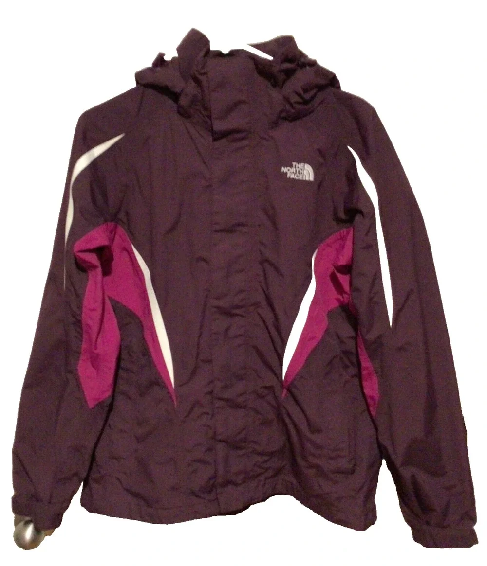 The North Face Women’s Burgundy Full Zip Hooded Rain Jacket Size Medium